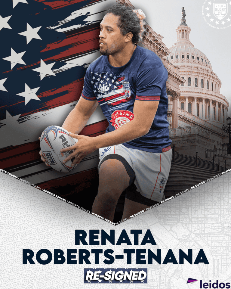 RENATA ROBERTS TENANA 2022 SIGNING OLD GLORY