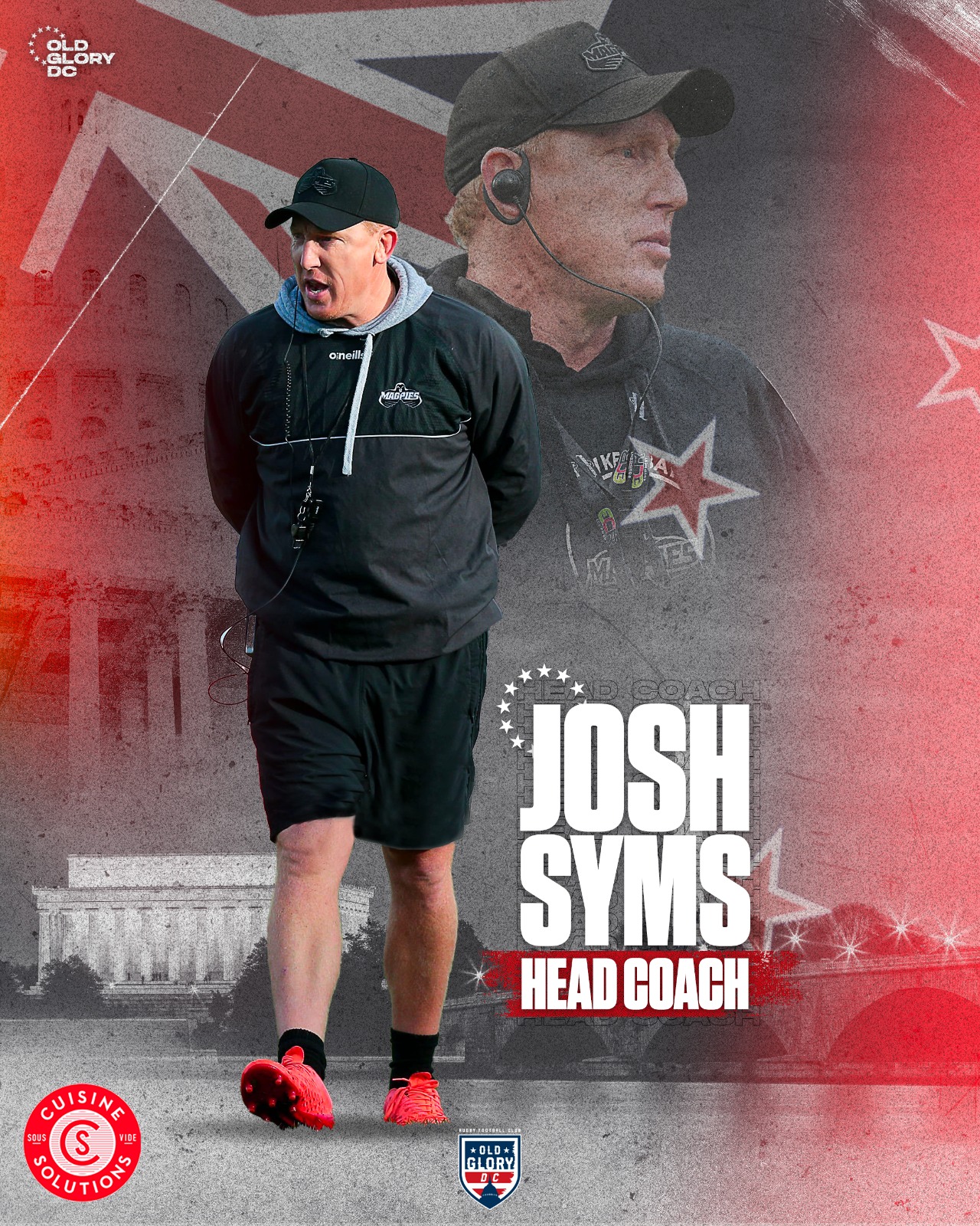 Old Glory DC Announces Joshua "Josh" Syms as Head Coach : Old Glory DC