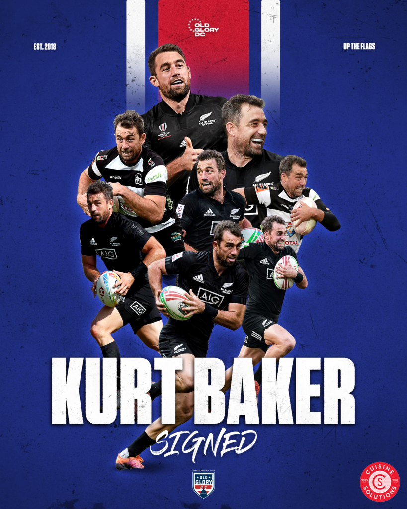 Old Glory is excited to announce the signing of New Zealand Sevens legend Kurt Baker : Old Glory DC
